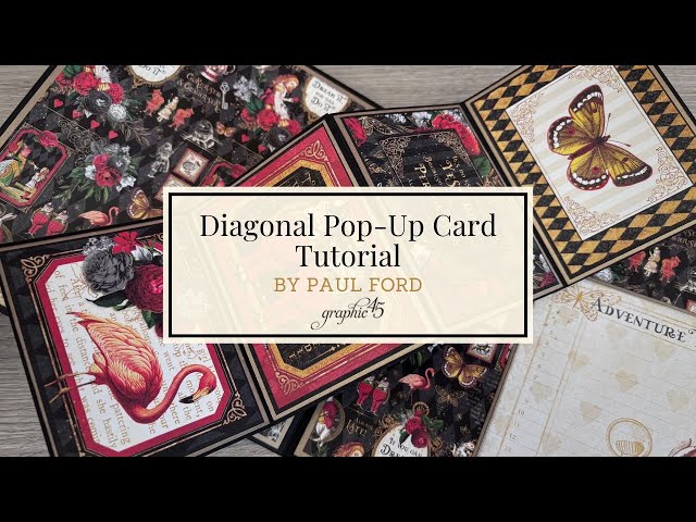 Diagonal Pop-Up Card Upgrade | Graphic 45 Tutorial