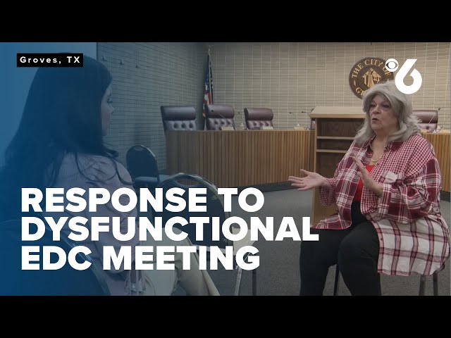 Groves city leaders respond to chaotic EDC meeting