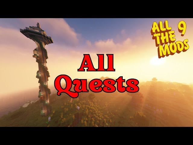 Completing EVERY QUEST in All The Mods 9: Day 1!