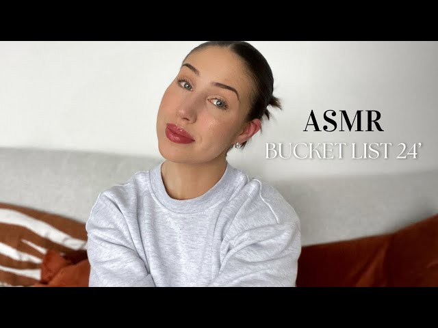 ASMR SUOMI - Bucket list 2024 ✨ (close-up whispering)