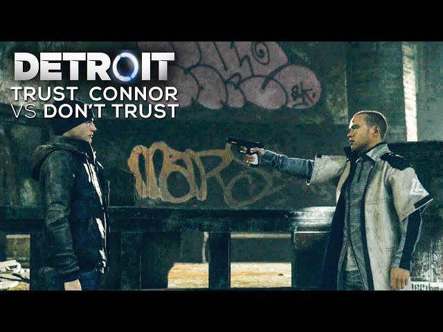 Trust Connor vs Don't Trust Connor - DETROIT BECOME HUMAN