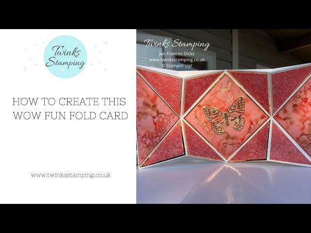 How to create this WOW fun fold card