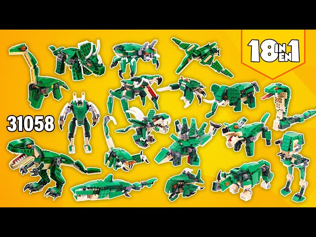 LEGO Creator Alternate Builds [18in1](31058)[1811 pcs] Mighty Dinosaurs Building Instructions | TBB