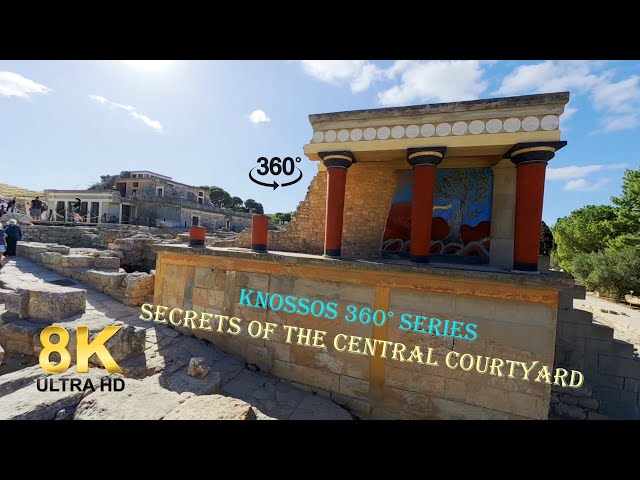 Virtual reality (VR) - INSIDE the PALACE OF KNOSSOS in CRETE 360 8K walking tour