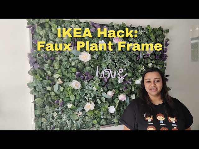 IKEA HACK – Faux Plant Wall Panel