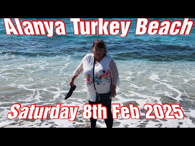 ALANYA TURKEY  BEACH February 2025