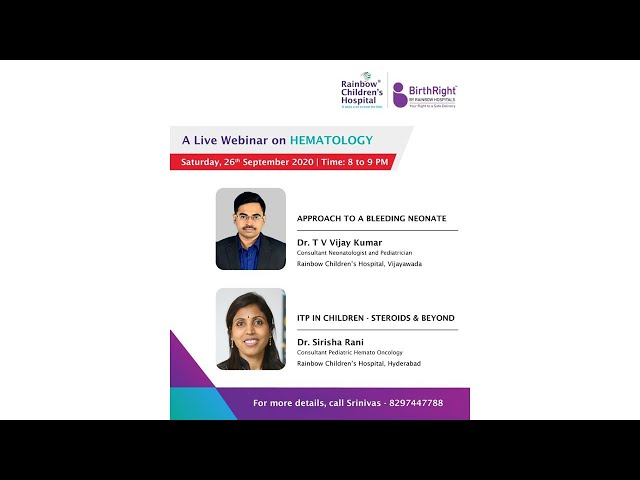 Webinar on Hematology | Rainbow Children's Hospital