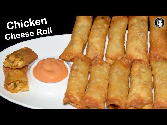 Chicken Cheese Roll With Homemade Sheets - How to make Chicken Cheese Roll - Special Ramadan Recipe