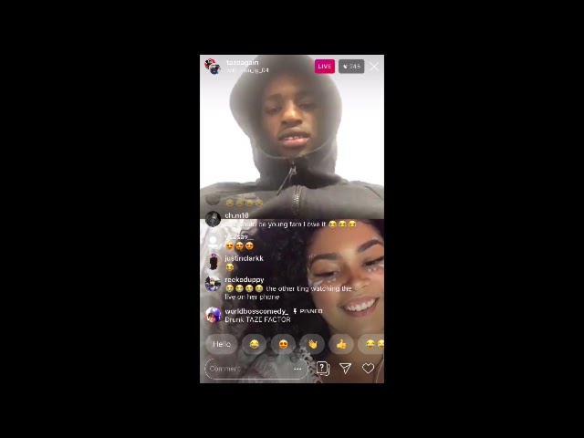 Taze DRUNK SINGING to a girl on insta live