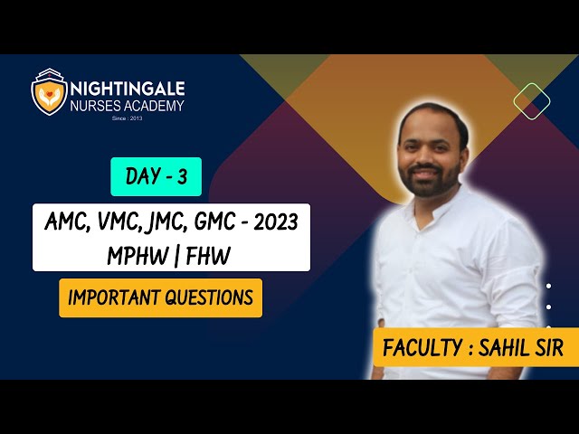 MPHW FHW DAY3 questions and solution |AMC FHW MPHW| multipurpose health worker| female health worker