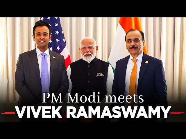 PM Modi meets with Vivek Ramaswamy in Washington DC