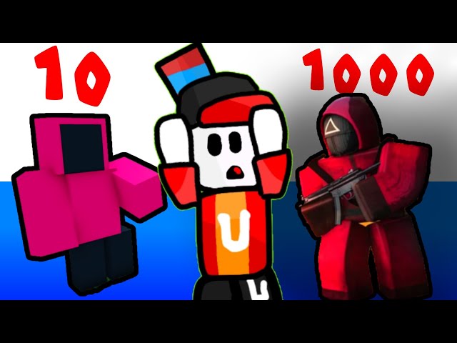 Игра в Кальмара из 10 100 1000 Блоков в Build a Boat Roblox