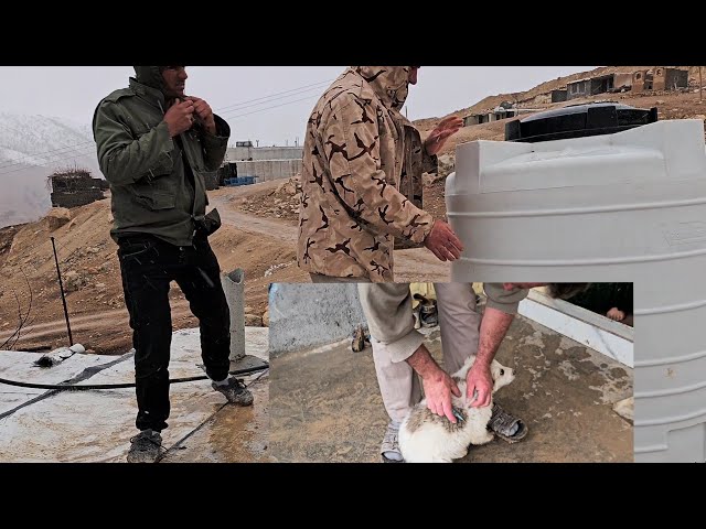 Displacement of water tank due to strong winds and storms and vaccination