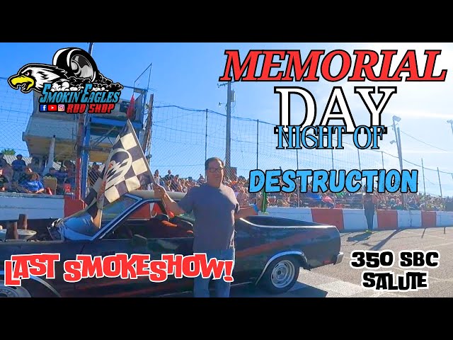 Night of Destruction Memorial Day! #2024 #burnouts @newparisspeedway