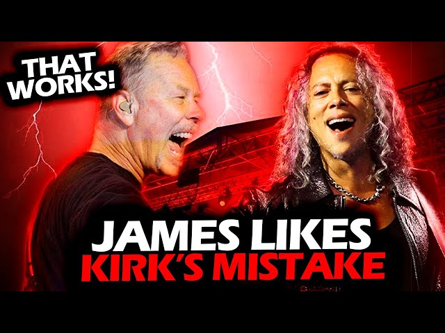 JAMES HETFIELD LIKED THIS KIRK HAMMETT MISTAKE LIVE #METALLICA