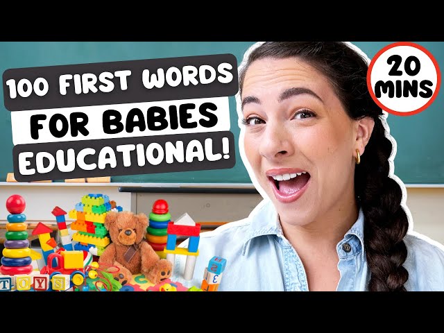 Baby Learning | First Words, Learn To Talk | Educational Video