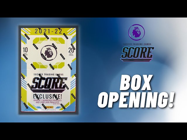 Panini Score Premier League 2021/22 box opening! We pulled a 1/5 card!