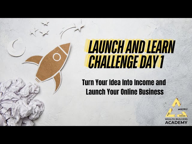 Turn Ideas Into Income In Just 5 Days!