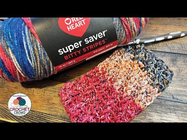 Red Heart Woven Crochet Stitch for Scarves