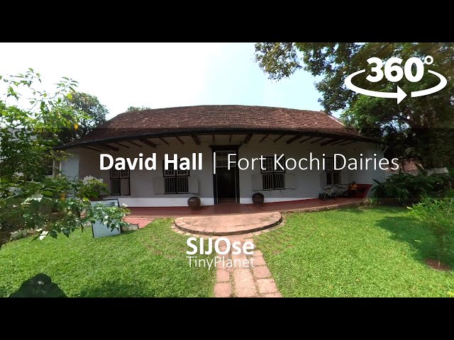 David Hall Art Cafe | 360 Video | Fort Kochi Diaries | @SIJOseTinyPlanet