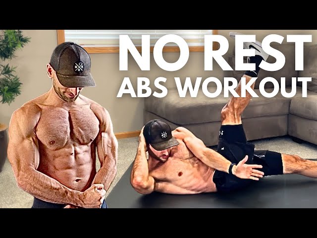 8 Min Bodyweight Abs Workout - No Rest, No Breaks, No Equipment