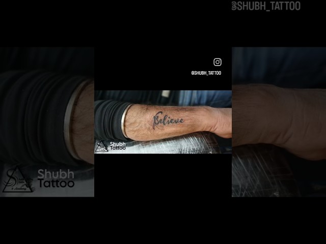 Believe tattoo Shubh Tattoo 47 #omnamahshivaya #shubhtattoo #tattooboy #tattoo #faith #bhfyp