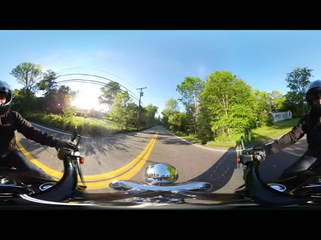 motorcycle ride to Maine on my 2007 Fat Boy part 2 Kittery to Bald Head in 360 VR