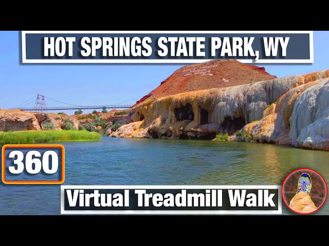 City Walks 360: Thermopolis, Wyoming 360 VR Walking tour - Historic Hot Springs Park