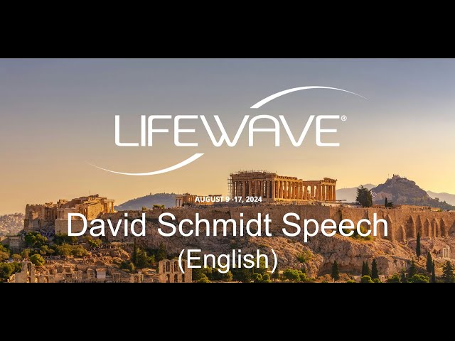 LIFEWAVE Greek Cruise 2024 - Inventor & Founder David Schmidt Share Past and Future (2024.08.15 Eng)