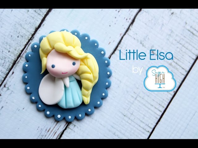 Little Elsa fondant cupcake topper tutorial!