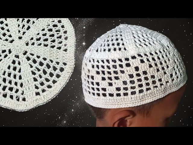 Tutorial Peci Rajut Hemat Benang Ramadhan 2025 var.1 | Crochet Prayer Cap For Ramadhan var.1