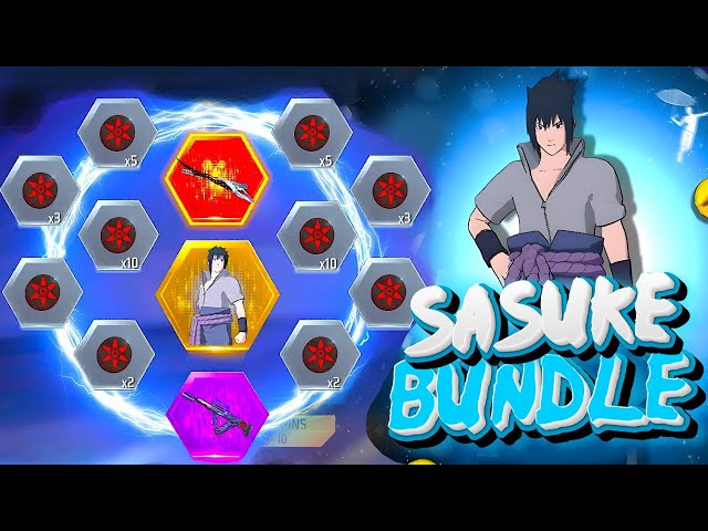 FREE FIRE ចាប់ស្គីន Sasuke  and Katana Snake Sword ឡូយកប់