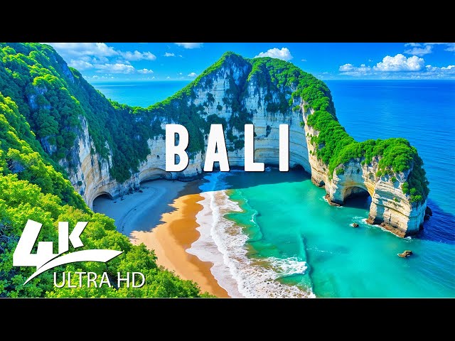 FLYING OVER BALI 4K - Relaxing Music Along With Beautiful Nature Videos - 4K Video UltraHD