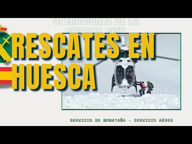 Rescates en Huesca, Servicio de Montaña y Servicio Aéreo