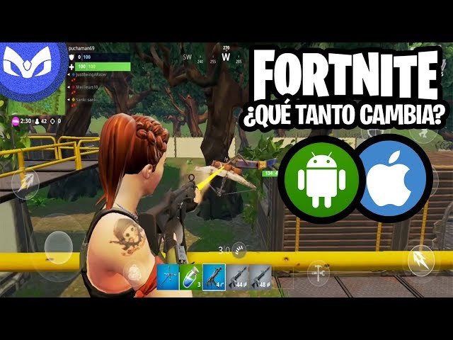 ASI ES FORTNITE GALAXY S9 PLUS VS iPHONE X