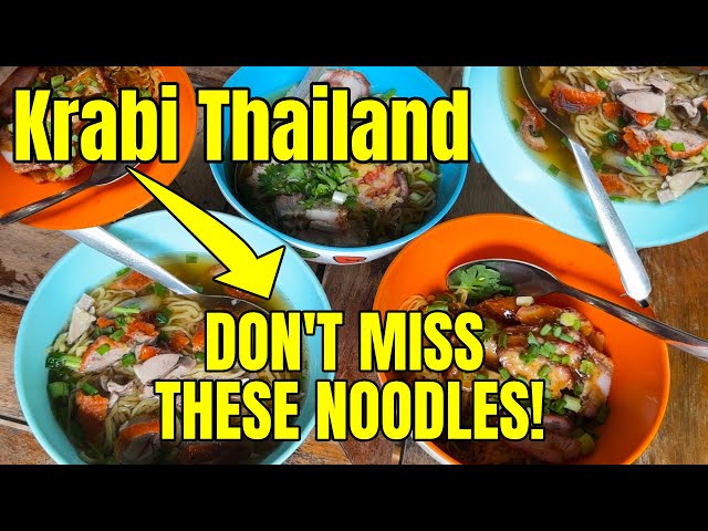 COMING TO KRABI? MUST EAT THAI NOODLE DISHES in Krabi Thailand