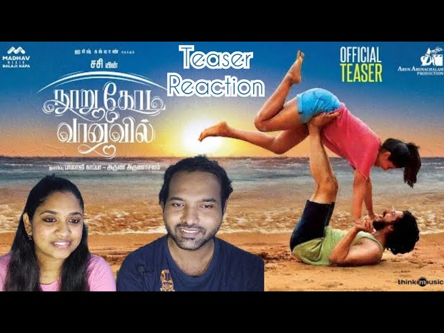 Nooru Kodi Vaanavil | Teaser Reaction | Harish Kalyan, Siddhi Idnani | Sasi | Tamil Couple Reaction