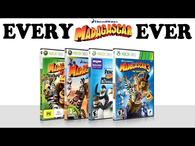 Unboxing Madagascar + Gameplay | 2008-2012 Evolution | XBOX 360