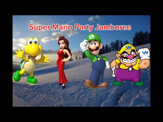 Super Mario party Jamboree Mega Wigglers Tree Party Koopa Vs Pauline Vs Luigi Vs Wario