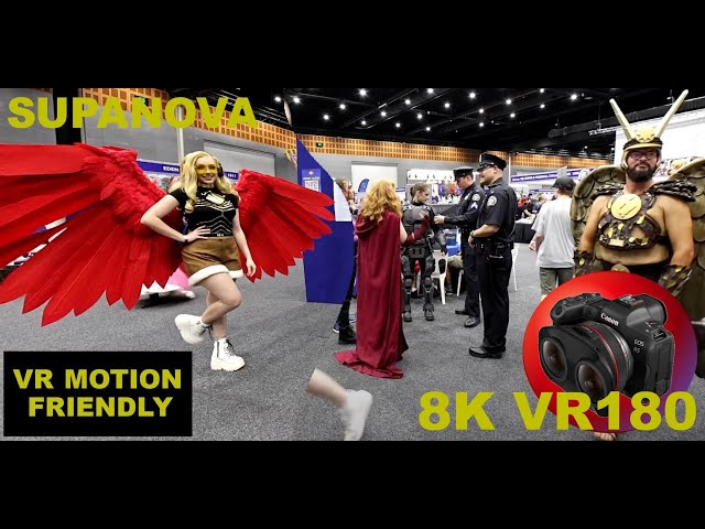 8K VR180 SUPANOVA GOLD COAST COMIC CON & GAMING PT4 (STATIC CAMERA FOR VR LOVERS) 3D (Travel/ASMR)