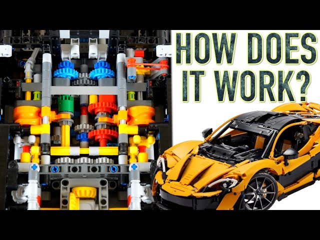 Mechanical Magic of LEGO Technic McLaren P1 42172 (7-Speed Gearbox)