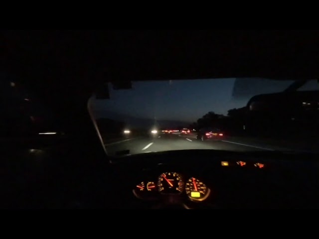 First time driving along a car cruise! POV (Virtual Reality)