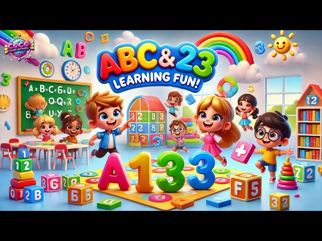 ABC 123 Fun Learning Song | Kids' Best Nursery Rhyme | Sing & Learn with Shapes & Numbers!