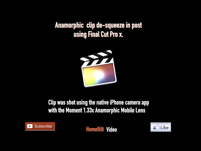 Anamorphic  clip de-squeeze using Final Cut Pro x. #aircraft #finalcutprox