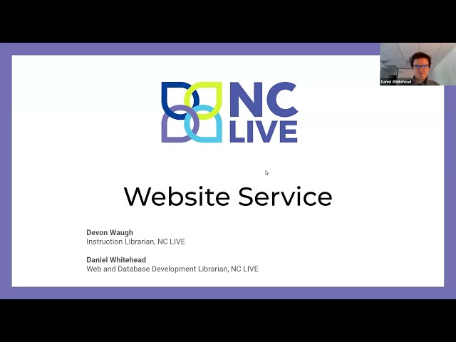 A Refresher On The NC LIVE Website Service