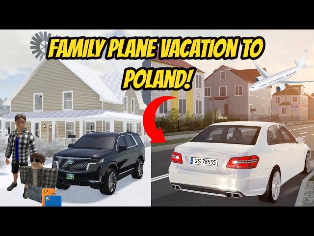 Greenville, Wisc Roblox l Realistic Family Plane Vacation Trip to Poland - Voice Roleplay