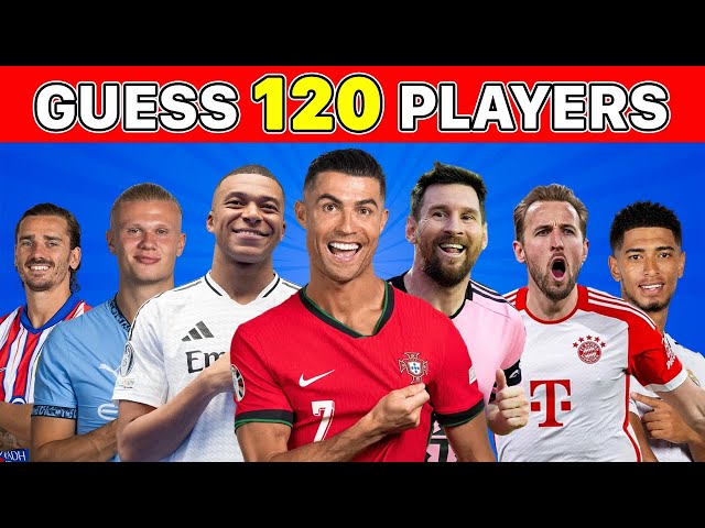 CAN YOU GUESS 120 FOOTBALL PLAYERS IN 3 SECONDS ⚽️ FOOTBALL QUIZ 2024