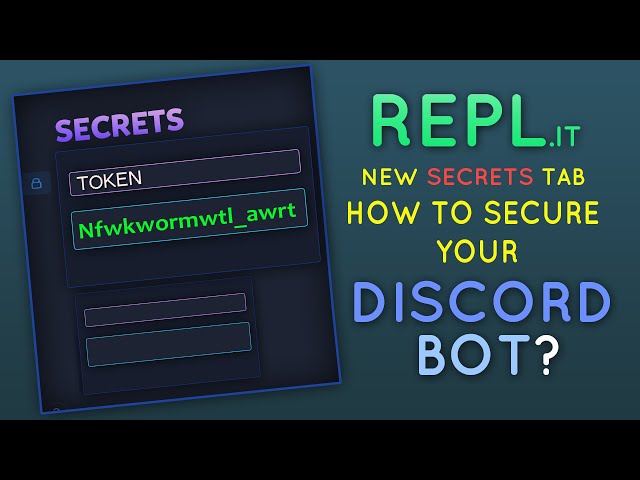 How to Secure your Bot Token in Repl.it? ( Discord.js )