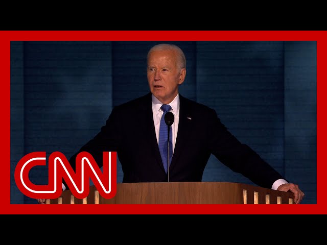 Hear Biden speak on first night of DNC