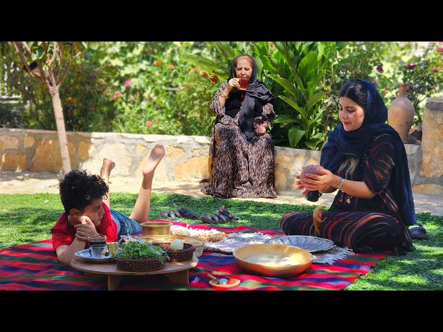 Cooking a Traditional Iranian Village Dish: A Taste of Rustic Life